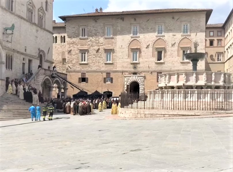 Perugia piazza centrale IV novembre