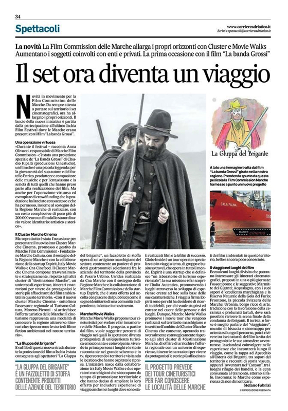 Articolo su Corriere Adriatico